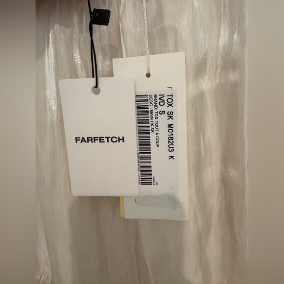 Tout a coup white skirt size S NWT in bag - Picture 2 of 11